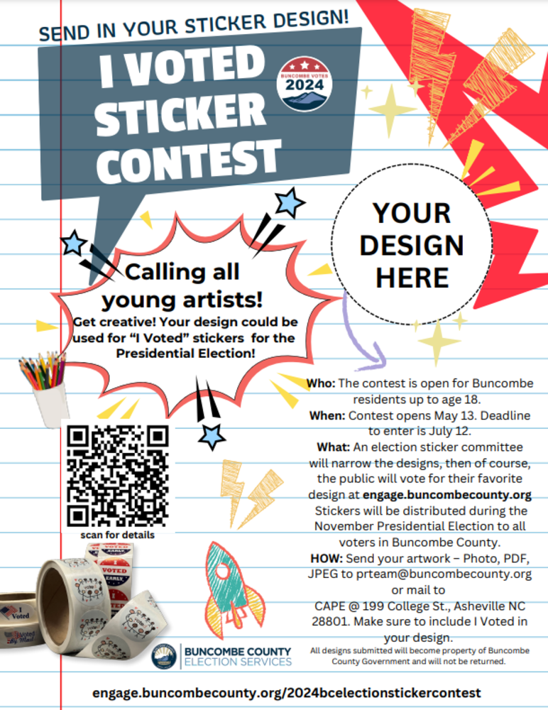 I Voted Sticker Contest Flyer