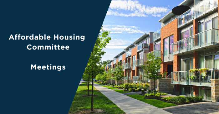 Featured background image for Affordable Housing Committee Meetings