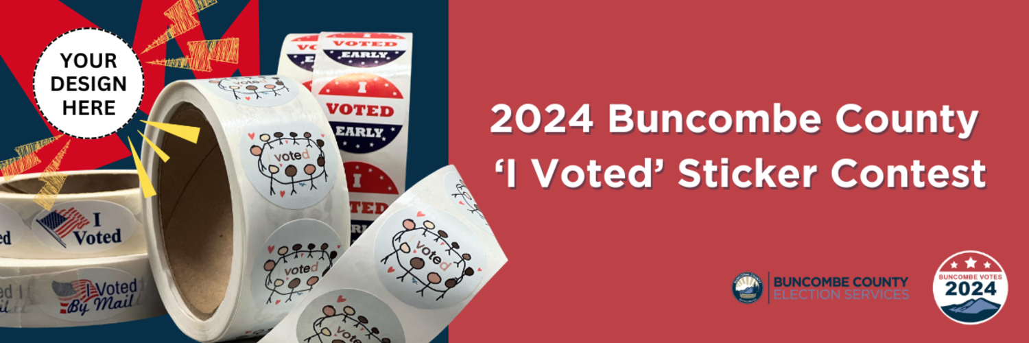 Featured image for 2024 Buncombe County 'I Voted' Election Sticker Contest